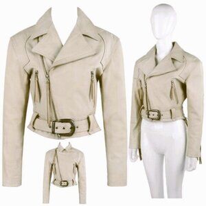 *𝓥𝓣𝓖 𝓜𝓲𝓬𝓱𝓪𝓮𝓵 𝓗𝓸𝓫𝓪𝓷 NORTH BEACH Leather Western/Biker Moto Jacket